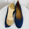New MARGAUX Navy Blue Suede Classic Flats Round Toes Shoes Sz US 12.5 MSRP 8