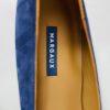 New MARGAUX Navy Blue Suede Classic Flats Round Toes Shoes Sz US 12.5 MSRP 8