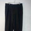 Monsieur by Givenchy Wool Solid Black Pants Size 40x29 Pleated Luxury Trousers