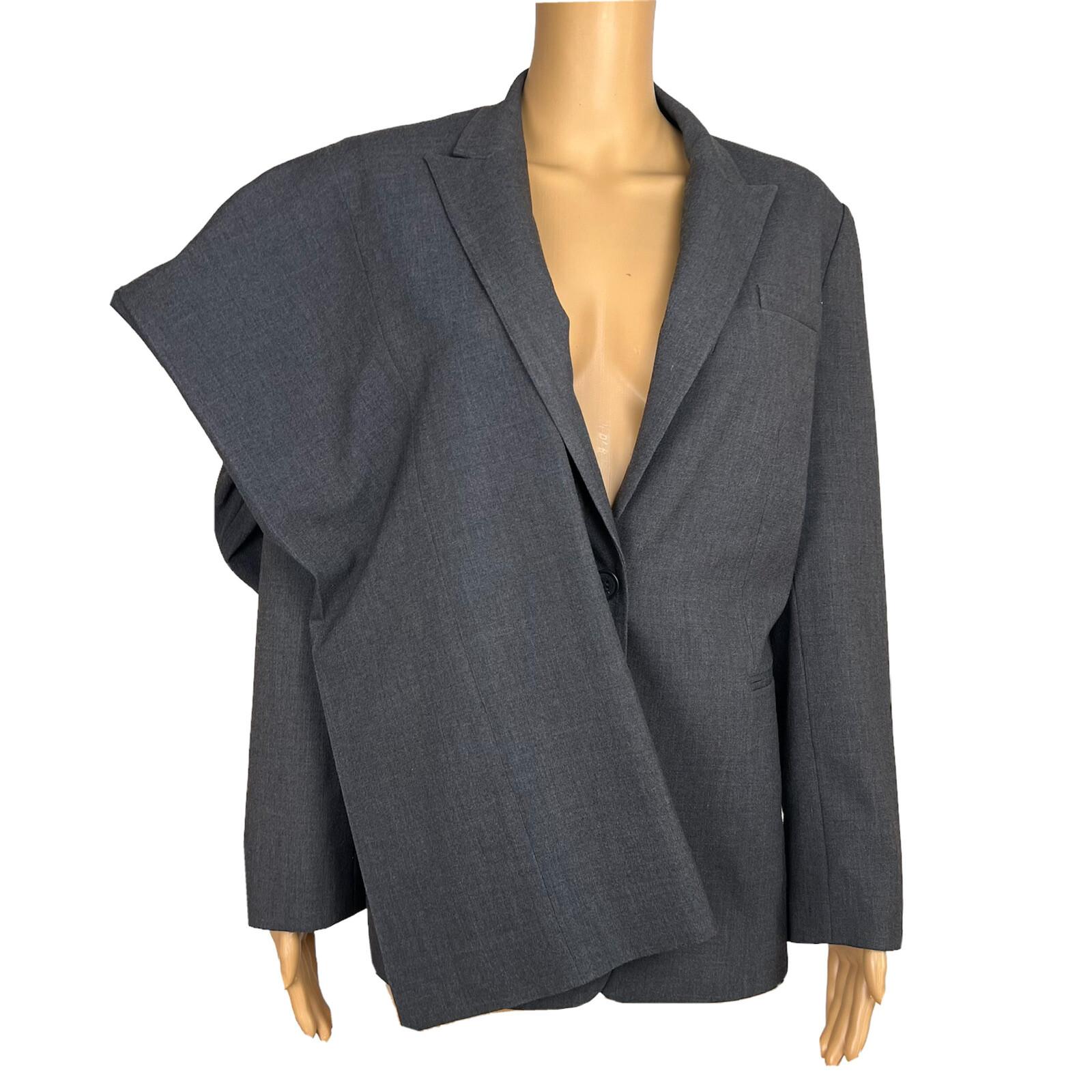 CALVIN KLEIN 2PC Gray Polyester Rayon Spandex Mismatch Pant (SZ 14) Suit (SZ 12)