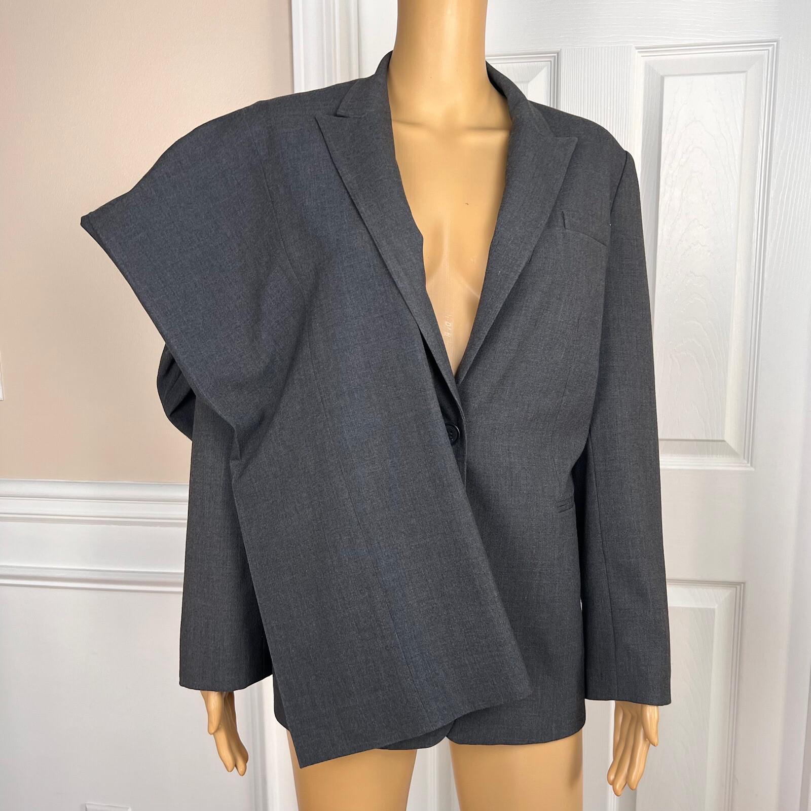 CALVIN KLEIN 2PC Gray Polyester Rayon Spandex Mismatch Pant (SZ 14) Suit (SZ 12)
