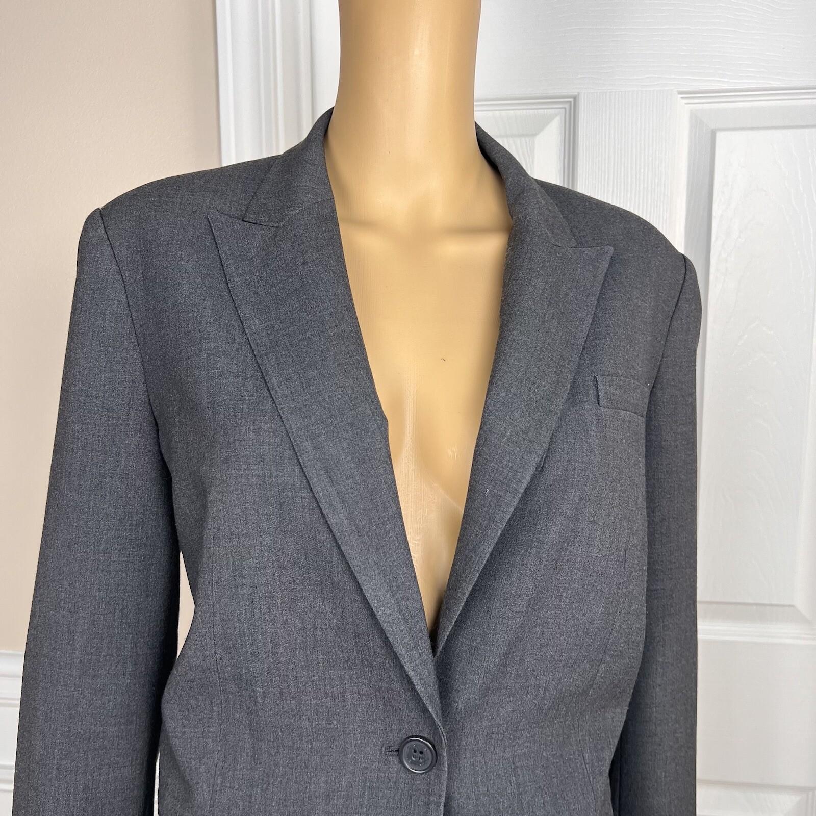 CALVIN KLEIN 2PC Gray Polyester Rayon Spandex Mismatch Pant (SZ 14) Suit (SZ 12)