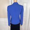 LE SUIT 2PC Black Blue Polyester Lined Cocktail Business Skirt Suit Size 8