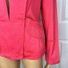 CRISTINA Women Cotton Spandex Lined Career Business Blazer Size M