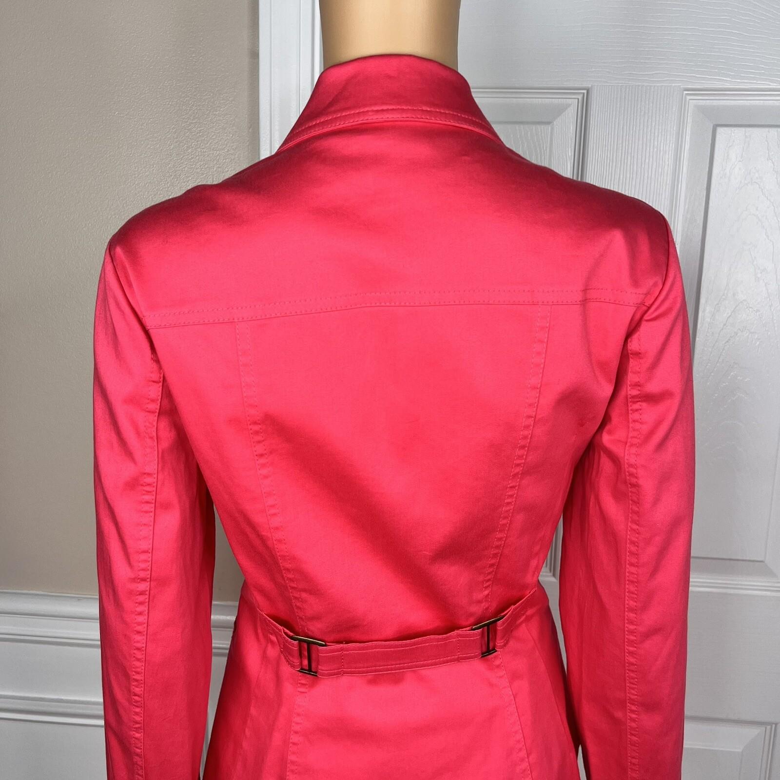 CRISTINA Women Cotton Spandex Lined Career Business Blazer Size M