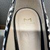 Marc Fisher Zalaly Animal Print Cow Fur Leather Pumps Shoe Block Heels 9.5 M