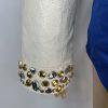 Arden B Vintage 100% Leather Jacket Size M Beaded Zip Up Moto Biker Lined Y2K