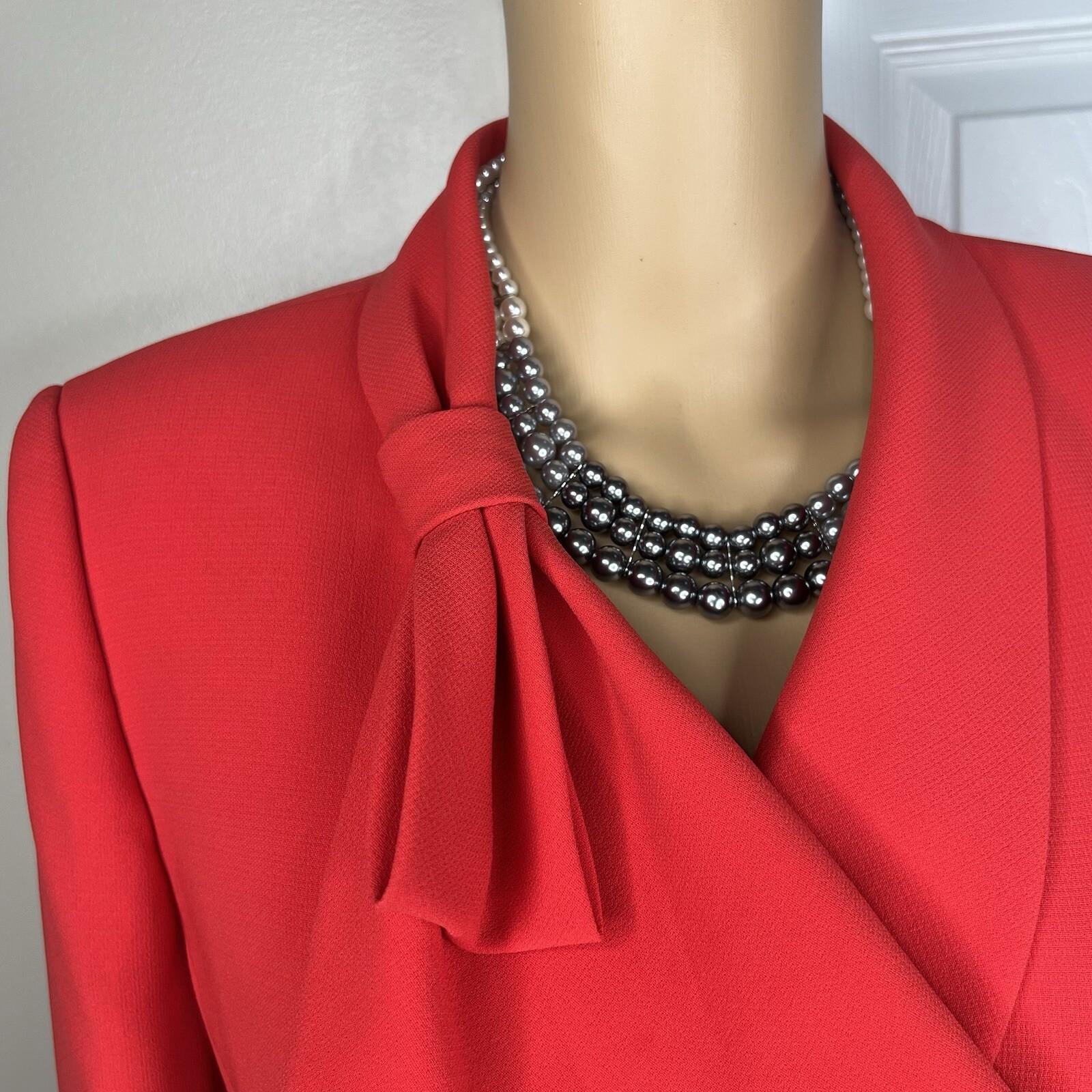 Susanna Polyester Metallic Skirt Suit Top Size 18 Green Black Beaded Lined 2PC