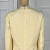 Le Suit Polyester Skirt Suit Size 18W Yellow Gold Collarless 3/4 Sleeves 2PC New