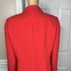 Kasper women Polyester Blazer Size 10 Red Wrap Shawl Collar Cocktail 1PC