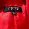 Kasper women Polyester Blazer Size 10 Red Wrap Shawl Collar Cocktail 1PC