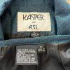 Kasper ASL Women Polyester Viscose Skirt Suit Size 10 Blue Short Sleeve 2PC