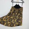 Arden B Silk Sleeveless Blouse Size L Black Gold Beaded Chain necklace Halter