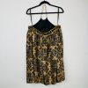 Arden B Silk Sleeveless Blouse Size L Black Gold Beaded Chain necklace Halter