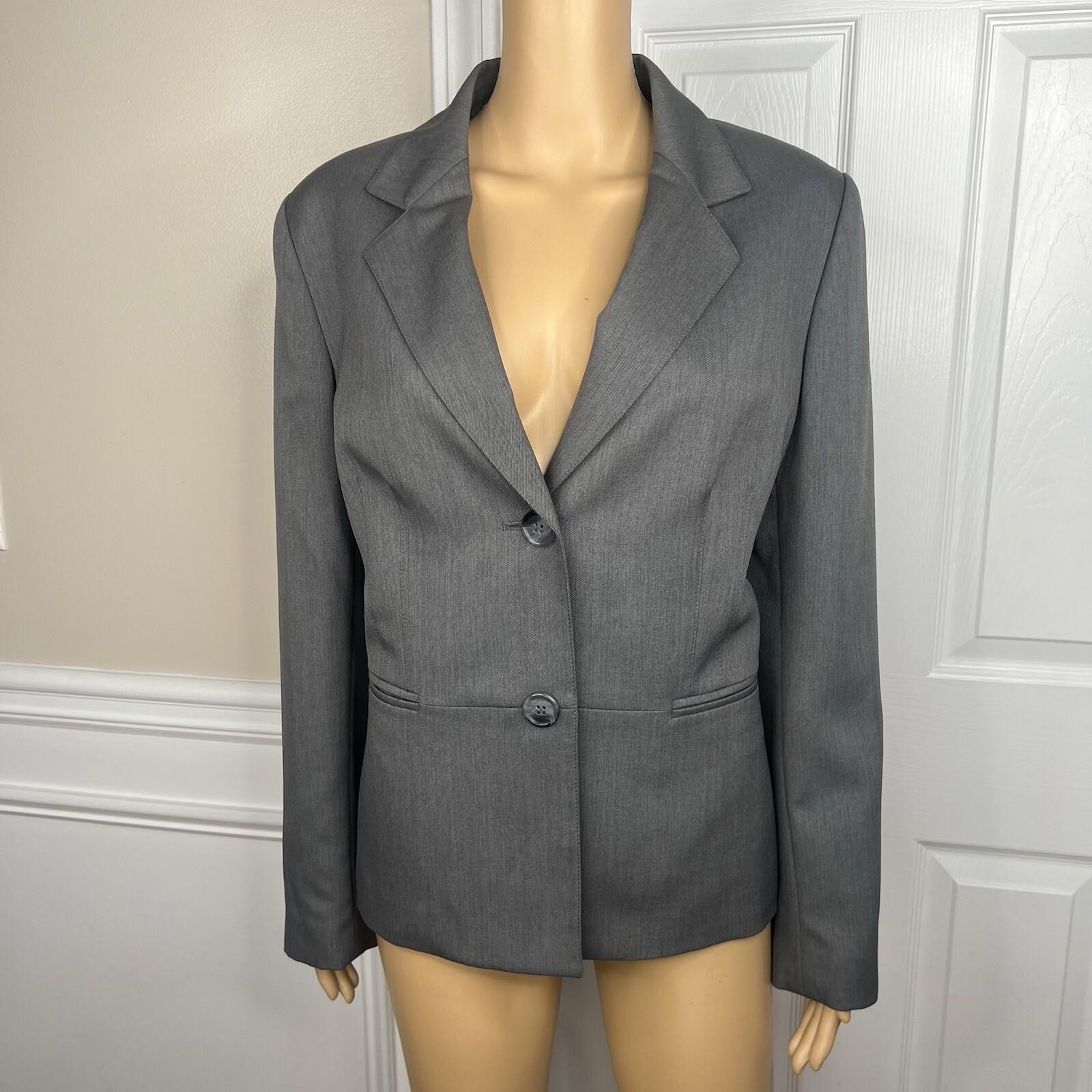 Collections For le Suit Women Polyester Pant 14P  Suit 14 Gray Notch Collar 2PC