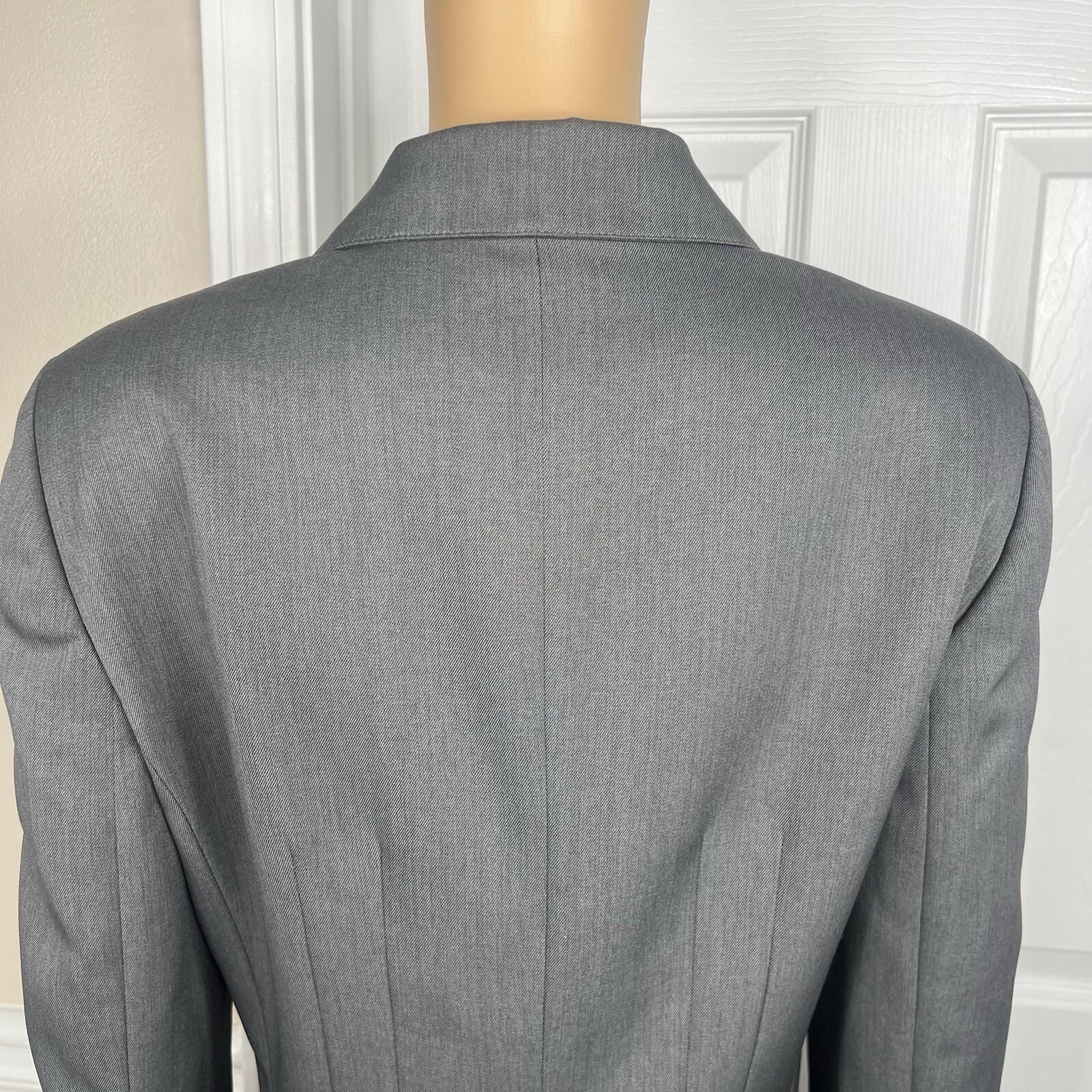 Collections For le Suit Women Polyester Pant 14P  Suit 14 Gray Notch Collar 2PC