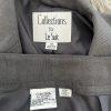 Collections For le Suit Women Polyester Pant 14P  Suit 14 Gray Notch Collar 2PC