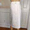 Danillo Women Polyester Skirt Suit Size 18W White Lined Collarless 2PC New
