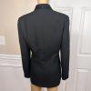 Le Suit Vintage Polyester Pant Suit Size 10 Black Tuxedo Lined Notch Collar 2PC
