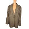 New CALVIN KLEIN Sage Green Polyester Stretch Blend Mid Length Blazer Size 22W