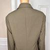 New CALVIN KLEIN Sage Green Polyester Stretch Blend Mid Length Blazer Size 22W