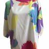 SIASIA New York  Beautiful Women Polyester Multicolor Blouse Size S