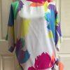 SIASIA New York  Beautiful Women Polyester Multicolor Blouse Size S