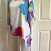 SIASIA New York  Beautiful Women Polyester Multicolor Blouse Size S