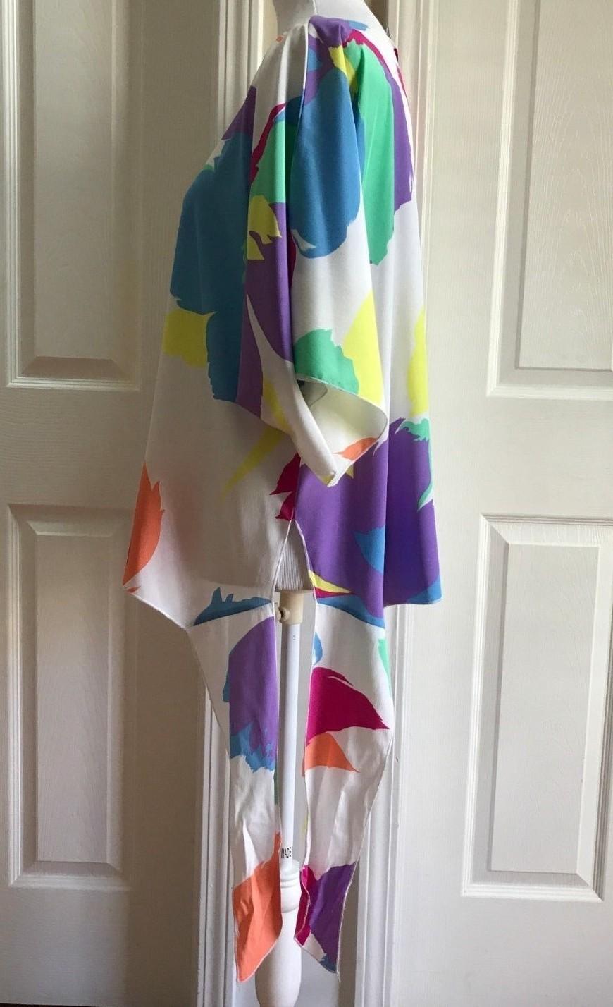 SIASIA New York  Beautiful Women Polyester Multicolor Blouse Size S