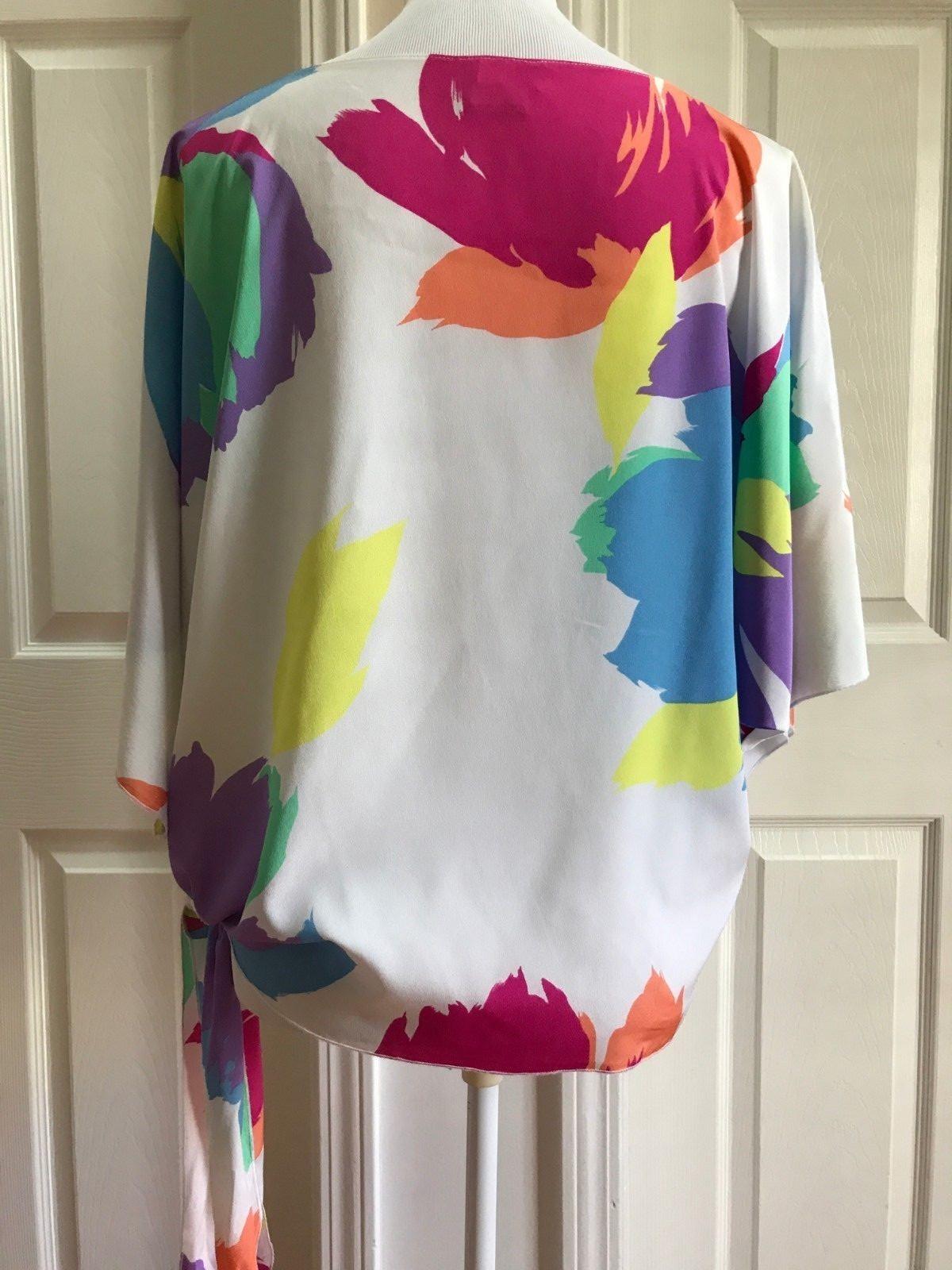 SIASIA New York  Beautiful Women Polyester Multicolor Blouse Size S