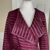 THE LIMITED Suede Faux Leather Oxblood Pleather Pieced Jacket Coat Size M