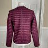THE LIMITED Suede Faux Leather Oxblood Pleather Pieced Jacket Coat Size M