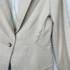 White House Black Market Rayon Stretch Blend Blazer Size 6 Beige Tier collar