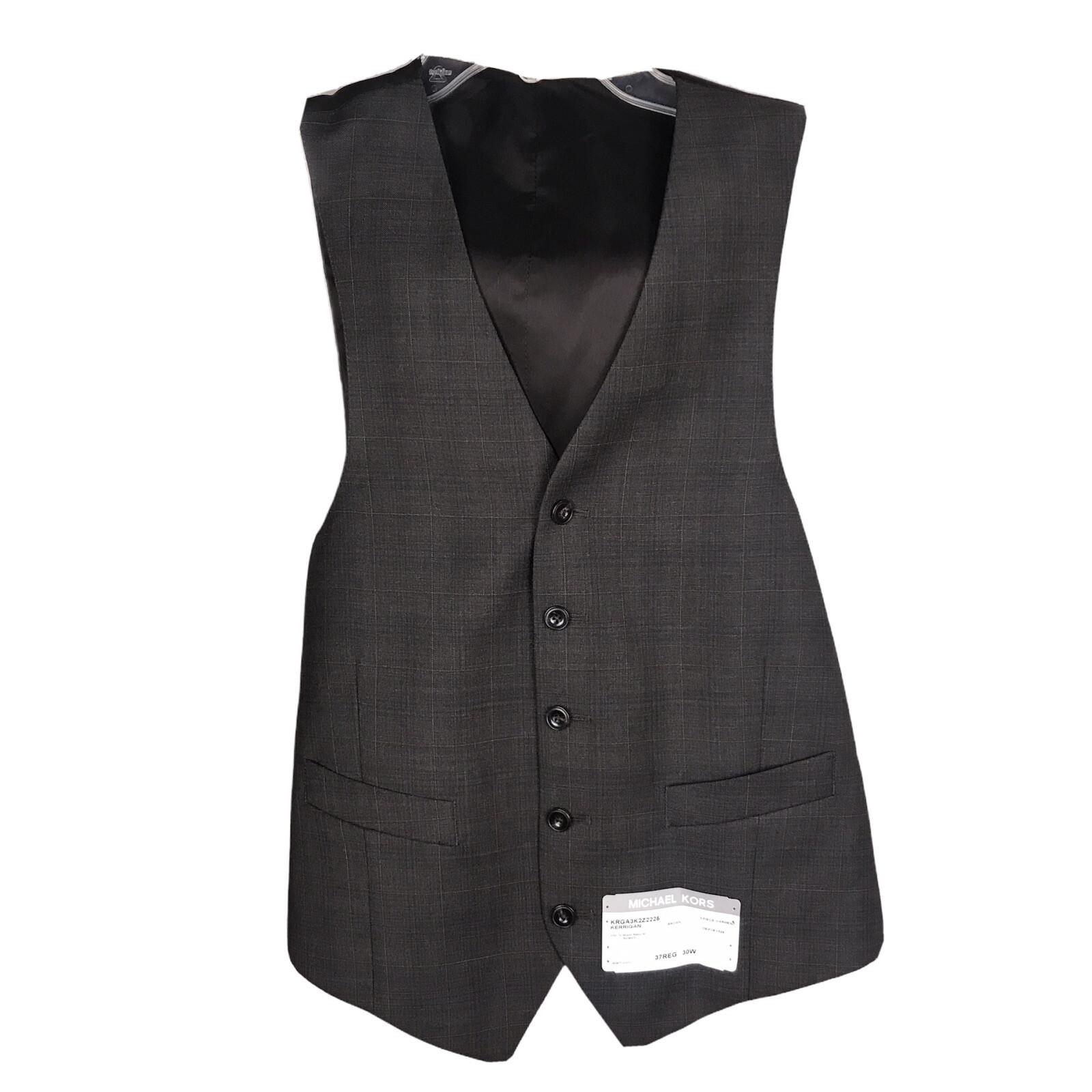 MICHAEL KORS Wool Natural Stretch Blazer Vest Set 37R Luxurious Comfort 2PC New