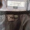Tahari ASL Polyester Rayon Skirt Suit Size 22W Black Striped Ruffle Collar 2PC