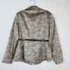 Sharagano Polyester Metallic Skirt Suit Size 16W Gray Floral Belted Cocktail 2PC