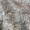 Sharagano Polyester Metallic Skirt Suit Size 16W Gray Floral Belted Cocktail 2PC