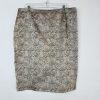 Sharagano Polyester Metallic Skirt Suit Size 16W Gray Floral Belted Cocktail 2PC