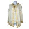 Midnight Velvet Semi Sheer Jacket Top Set S Beaded Embroidered Formal Glitzy