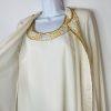 Midnight Velvet Semi Sheer Jacket Top Set S Beaded Embroidered Formal Glitzy