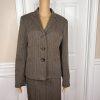 New EVAN PICONE Women 2PC Mocha Polyester Lined Skirt Suit Size 8 MSRP 0