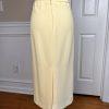 10-2121.jpg TANGO NITES Women 2PC Yellow Beaded Polyester Acetate Skirt Suit Size 12