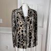 KASPER 2PC Multicolor Animal Print Polyester Lined Open Front Blazer Set Size 6