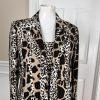 KASPER 2PC Multicolor Animal Print Polyester Lined Open Front Blazer Set Size 6