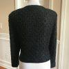 10-2137.jpg STENAY Women Silk Black Beaded Evening Cardigan Size L