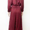 New MARC NEW YORK  Rhumba Red Satin Like Polyester Tie back Jumpsuit Size XL