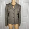Suit Studio Women Polyester Pant Suit Size 12 Peanut Lined Notch Collar 2PC