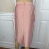 Kasper Polyester Rayon Nylon Skirt Suit Top 14W Salmon Open Front Lined 3PC