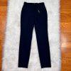 New EXPRESS Navy Blue Ankle Mid Rise Cotton Spandex Career Dress Pants Size 00L