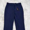 New EXPRESS Navy Blue Ankle Mid Rise Cotton Spandex Career Dress Pants Size 00L